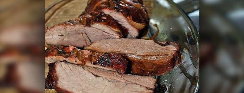 Carne assada na panela de pressão