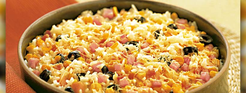 Arroz de forno com frango