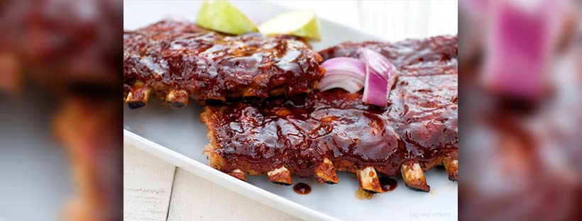 costelinha de porco ao molho barbecue