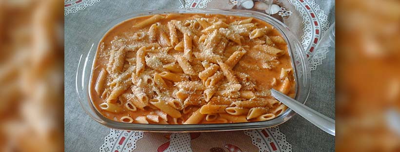 macarrão cremoso na panela de pressão