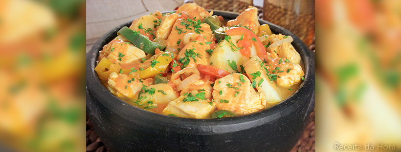 Moqueca rápida de frango