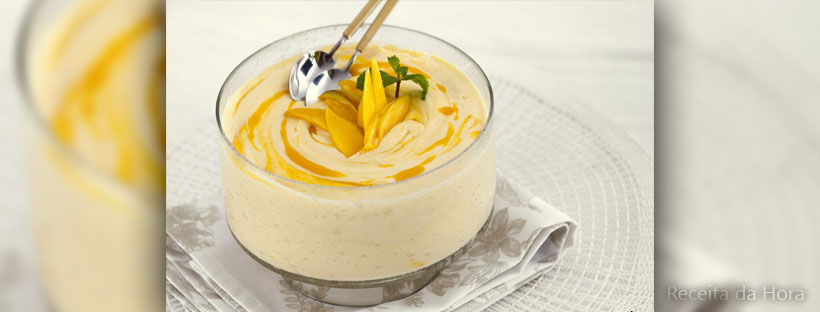 Receita de mousse de manga