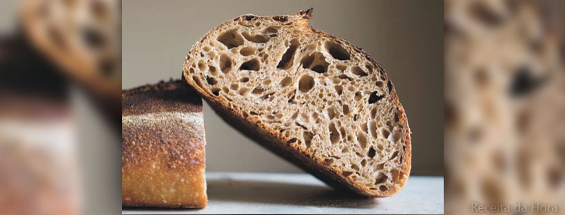 Receita de pão caseiro com fermento natural