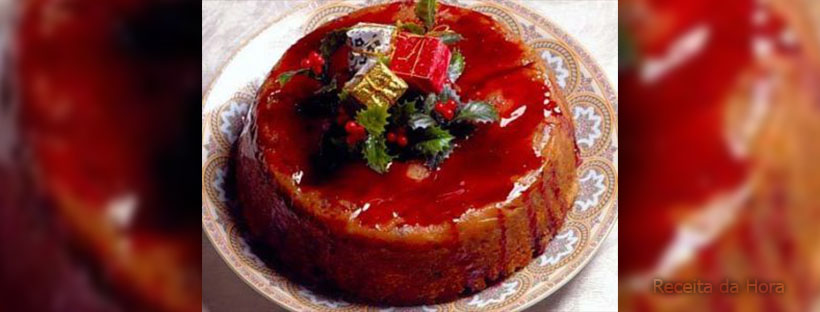 Receita Pudim de Natal