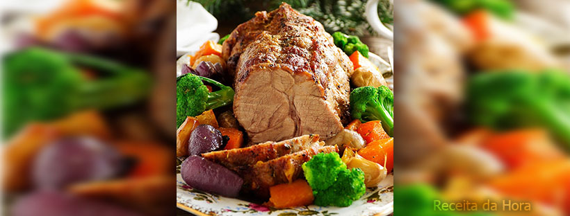 Pernil com legumes