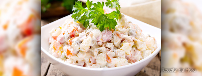 Salada tradicional de maionese