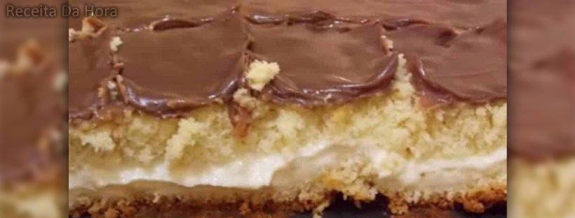 Bolo assado ja com o recheio dentro