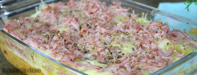 Batata recheada ao forno