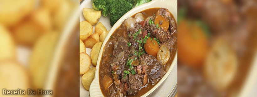 Carne de panela com batata e cenoura