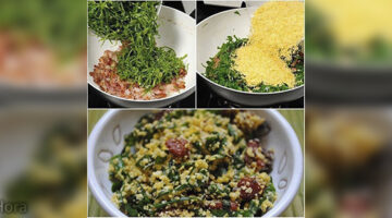 Farofa de couve simples